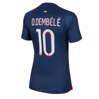 Camisa de Futebol Paris Saint-Germain Ousmane Dembele #10 Equipamento Principal Mulheres 2023-24 Manga Curta
